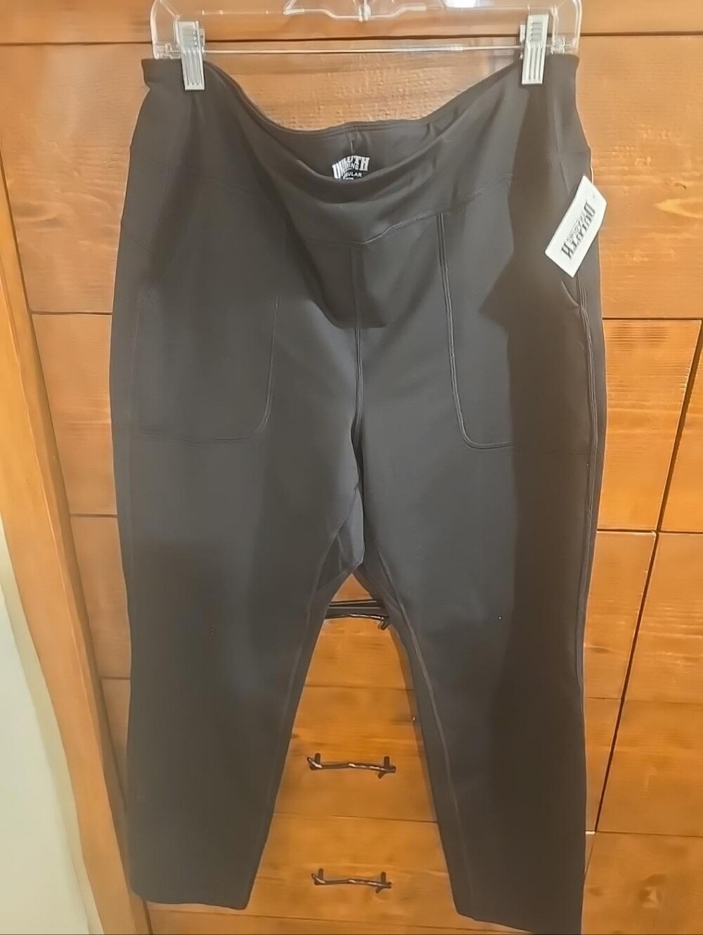Duluth Trading Hot NoGA Plushcious Slim Leg Pants L Regular Black NWT